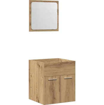 Koupelnový nábytek 2-DÍLNÁ SADA KOUPELNOVÉHO NÁBYTKU DUB ARTISAN