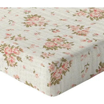 Prostěradlo PROSTĚRADLO DO POSTÝLKY 120x60 MUŠELÍNOVÉ 100% S GUMOU, POLSKÝ VÝROBEK