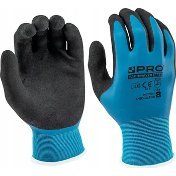 Pracovní rukavice Ochranné rukavice máčené v latexové pěně, voděodolné VEL.11