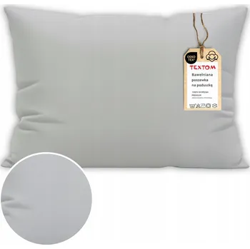 Povlečení POVLEČENÍ NA POLŠTÁŘ 70x80 cm BAVLNA 100% HLADKÁ PEVNÁ SVĚTLE ŠEDÁ KVALITNÍ