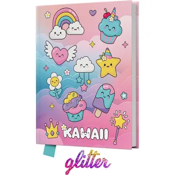 Memorial JUNIOR 14x18 cm, 80 listů, čirý - Kawaii