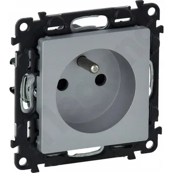 Elektrická zásuvka Legrand stříbrná nástěnná Elektrická Zásuvka