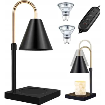 Lampička NASTAVITELNÁ LAMPA PODGRZEWAJĄCA ŚWIECE S ČASOVAČEM, 4 ÚROVNĚ JASU, 50W