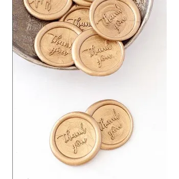 Svatební dekorace Vosk na výrobu pečetí 100 ks - zlatá