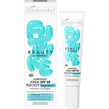 Pleťový krém Bielenda Beauty Ai Inspired 15ml hybridní krém SPF50 pod oči fotoprotektor