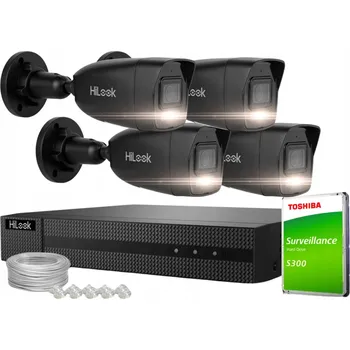 IP kamera Sada pro monitoring 4x IPCAM-B4-30DL 4MPx IP Černá Dual-Light Detekce