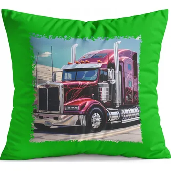 Polštář POLŠTÁŘ ZELENÝ DÁREK - TIR KAMION PŘEPRAVA SPEDICE