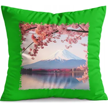 Obraz POLŠTÁŘ ZELENÝ DÁREK – JAPONSKÁ HORA KRÁSNÉ VÝHLEDY KRAJINA