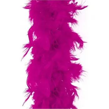 Šála Boa "Classic s peřím", fuchsiová, PartyPal, 190 cm