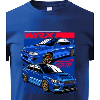 Chlapecké tričko Dětské tričko Subaru WRX STI 2, Barva Modrá, Velikost 158 cm/12 roků, Canvas Dětské tričko Bezvatriko.cz 1935
