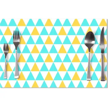 prostírání Sablio Prostírání Dvoubarevné trojúhelníky: 40x30cm