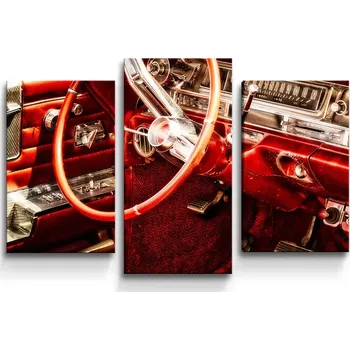 Obraz Sablio Obraz - 3-dílný Interiér automobilu - 75x50 cm