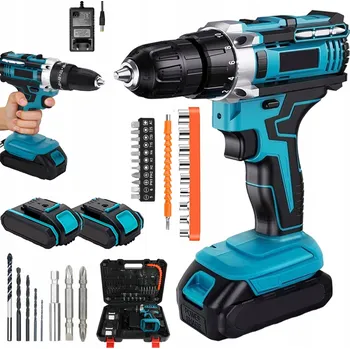 Vrtačka ELEKTRICKÁ VRTAČKA AKUMULÁTOROVÁ S LITHIOVOU BATERIÍ PŘÍKLEPOVÁ VRTAČKA 20 V