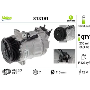 Kompresor klimatizace Kompresor klimatizace VALEO 813191