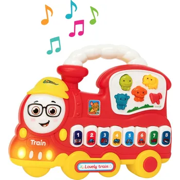 VLAK INTERAKTIVNÍ HRAČKA HRAJÍCÍ ZVUKY VOZIDEL DÁREK PRO CHLAPCE