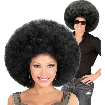 Karnevalová paruka Widmann paruka krátké vlasy černá afro