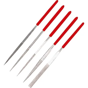 Topex Sada jehlových pilníků na kov, diamantové, 5 ks 06A000