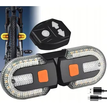 Cyklosvítilna SMĚROVKY LED NA KOLO, KOLOBĚŽKU, LED SVĚTLA + DÁLKOVÉ OVLÁDÁNÍ