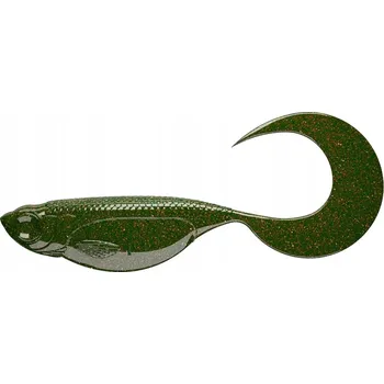 Umělá nástraha Libra Lures Embrion Twist Tail 4,5 cm 0,7 g 032 MOTOR OIL GREEN 12 ks