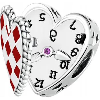 Přívěsek Přívěsky Trusky ve tvaru srdce s hodinami, stříbro ryzost 925