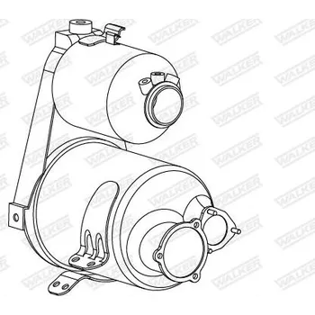 Filtr pevných částic Filtr pevnych castic, vyfukovy system WALKER 73385