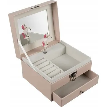 Šperkovnice Šperkovnice HRACÍ SKŘÍŇKA s jednorožcem pro dívky, růžová