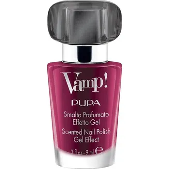 Přípravek na nehty PUPA Milano Lak na nehty s vůní Vamp! Black Fragnance (Scented Nail Polish Gel Effect) 9 ml 303 Audacious Purple + 2 měsíce na vrácení zboží