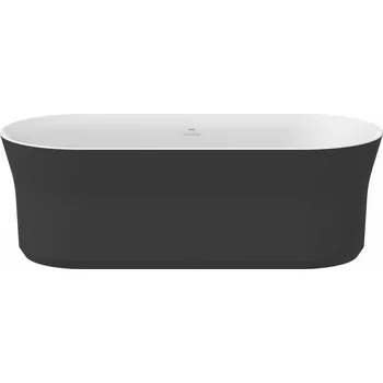 Vana RAVAK Vana Ravak Ypsilon 180x80 oválná akrylátová volně stojící, černá/bílá, krytka odtoku černá, XC00100058 XC00100058