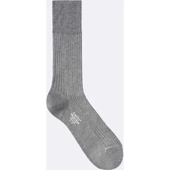 Pánské oblečení Celio Vysoké ponožky Jiunecosse z bavlny fil d'Ecosse 1042626 Šedá 43-44