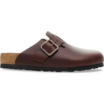 Pánské pantofle Kožené pantofle Birkenstock Boston Vintage Wood Wire Buckle 1030703 hnědá 89X, EUR 44