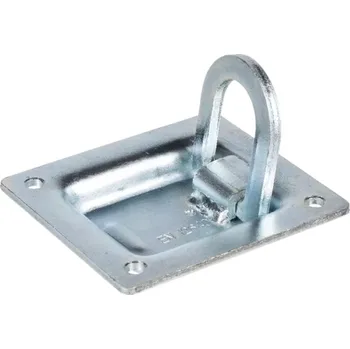 Příslušenství pro přívěs Pozinkovaná zapuštěná kotvící miska o rozměru 96 x 102 mm pro jištění nákladu
