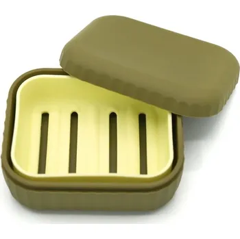 Mýdlo PONIO Silikonová přenoska na mýdlo Olive