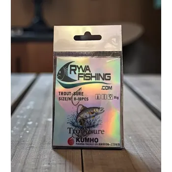Rybářský háček KUMHO-PSTRUHOVÉ BEZHROTOVÉ HÁČKY TROUT SURE VEL.8-10KS
