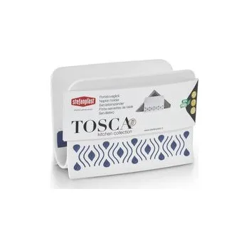 Plastový stojánek na ubrousky Tosca bílý/modrý