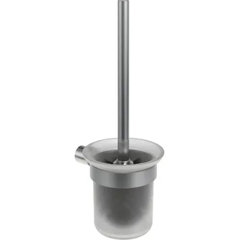 WC štětka Ravak FD 410.30SSB Držák s WC štětkou a nádobkou, nerez kartáčovaná