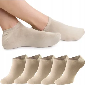 Pánské ponožky Sestimi bambusové Kotníkové Ponožky krátké Ponožky 094 béžové velikost 35-37