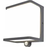 Venkovní nástěnné svítidlo Lutec šedé s integrovaným LED zdrojem 12 W