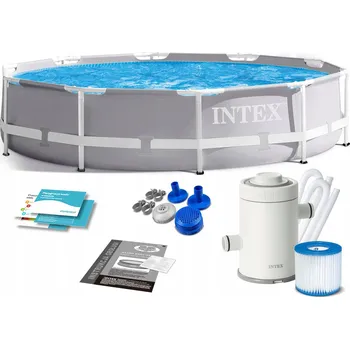 Bazén BAZÉN bazén s rámem 305x76cm INTEX PUMP 9v1