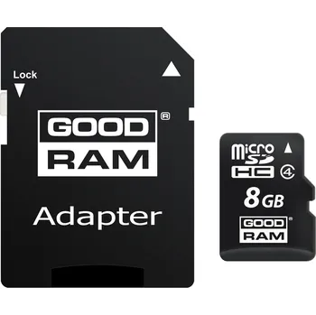 Paměťová karta Paměťová karta GoodRam microCARD MicroSDHC 8 GB Class 4 (M40A-0080R11)