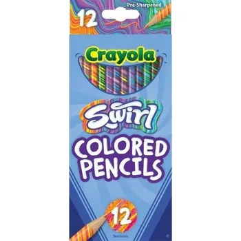 Obraz CRAYOLA Pastelky s vířivými barvami - Různé barvy (Balení 12 ks) | Kouzelné S