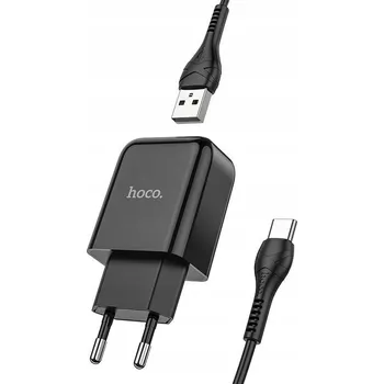 HOCO USB síťová nabíječka + USB na USB-C kabel 2.1A N2 černá