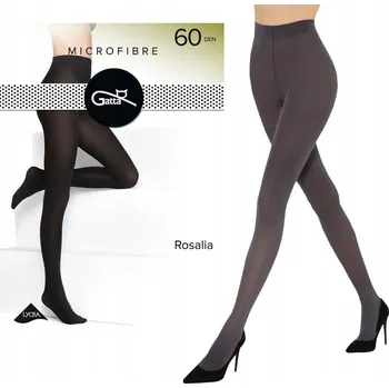 Dámské punčochy Punčocháče krycí Gatta odolné mikrovlákno 60 DEN ROSALIA 5-XL grafit