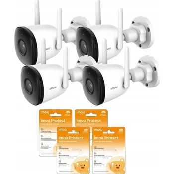 IP kamera Monitorovací sada IMOU 4x KAMERA Bullet 2C 4MP + WiFi NVR rekordér