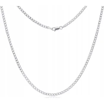 Řetízek Stříbrný Řetízek pánský Pancr plný délka 55 cm Stříbro Rhodium 925