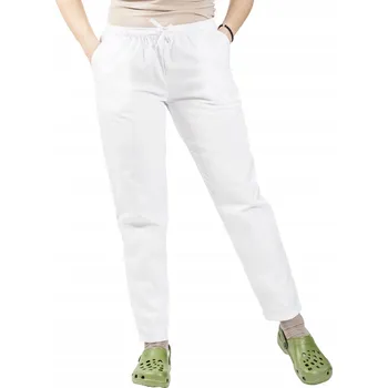 Dámské kalhoty Dámské zdravotnické kalhoty cigaretového střihu, elastické, pro nemocnice K14STR XL