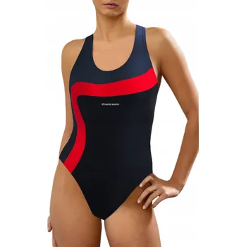 Dámské oblečení Sesto Senso jednodílné plavky černé barvy velikosti XL