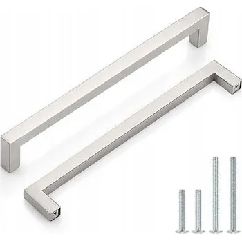 Obraz Úchytky na skříňky a zásuvky, chromované, 236 mm, 5 ks