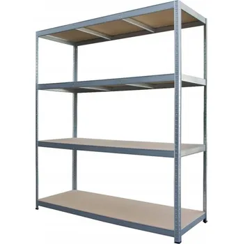 Dílenský regál Kovový skladový regál Metalkas 180 x 160 x 60 cm, nosnost až 250 kg na polici
