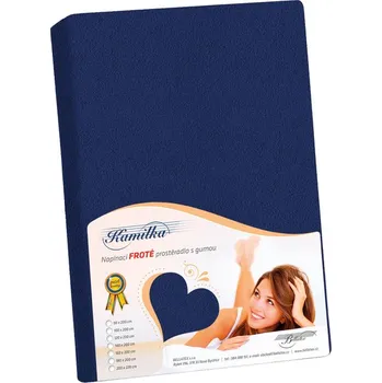 Bellatex Prostěradlo froté námořnická modrá, rozměr 120x200 cm