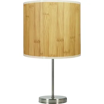 Lampička Dřevěná stolní lampa 1x60W E27 borovice